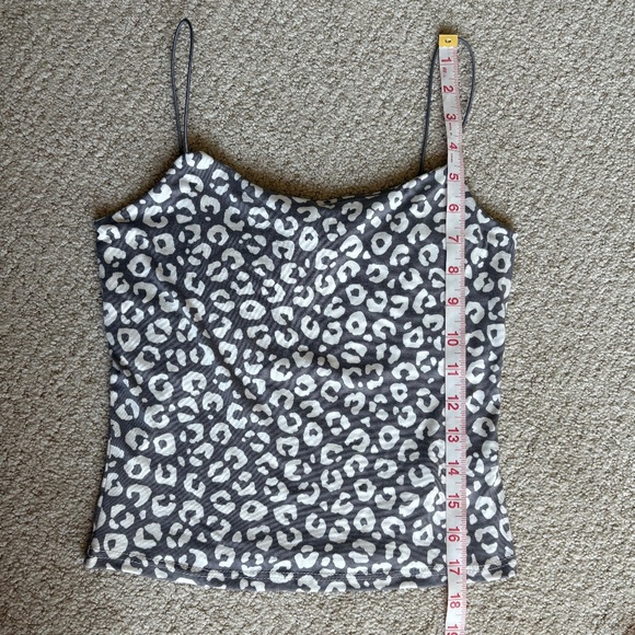 gaze DTLA cami tank top gray white XS - Picture 7 of 9
